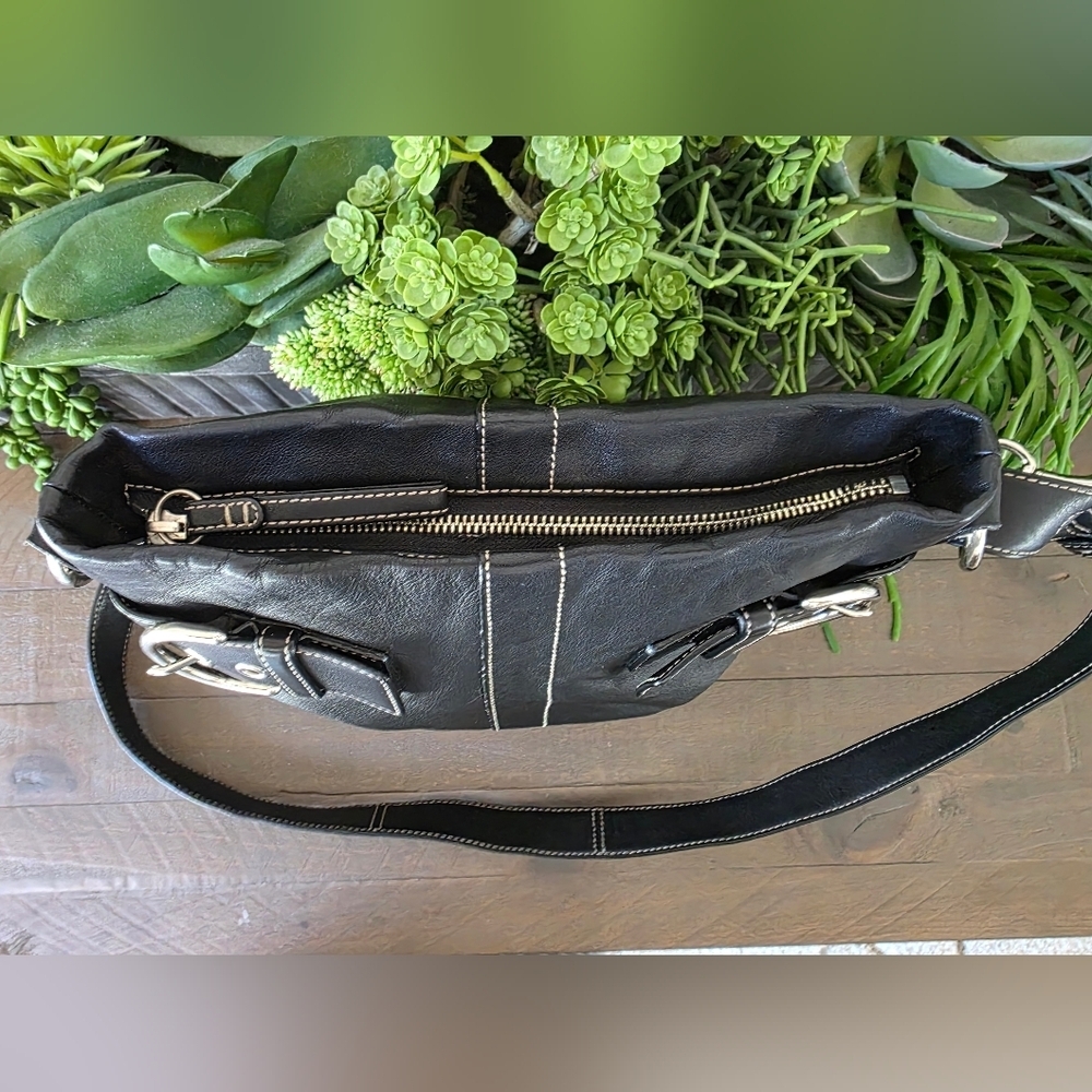 Vintage Coach Black Leather SOHO Crossbody/Shoulder Bag - Picture 6 of 9